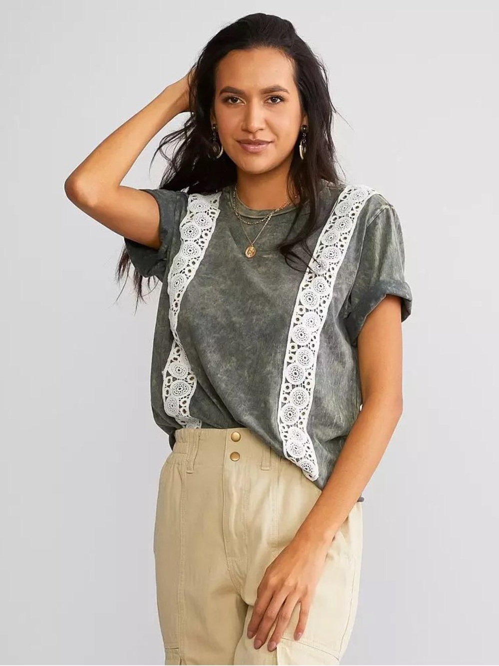 Gilded Intent Acid Wash Boxy Tee